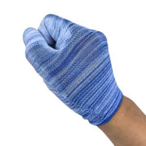Guantes de Trabajo Recubiertos de PU Blanco <span class=keywords><strong>Premium</strong></span>, Tejidos de Nailon para Cuartos Limpios con Agarre Estriado para Ensamblaje Electrónico y Manipulación de Alimentos - Product Image 5