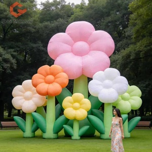 Modelo de Flor Inflable de Grado Comercial, Decoración de Flores Inflables Coloridas de Tulipán, Margarita y Rosa para Decoración de Parques Temáticos - Product Image 1