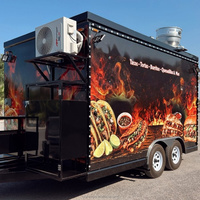 Remolque de Comida Personalizado para Tacos, Remolque de Cocina Móvil de Doble Eje para Burritos, Quesadillas y Negocios de Comida Callejera
