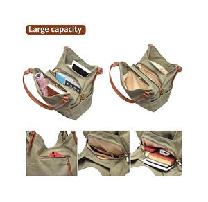 Bolso <span class=keywords><strong>de</strong></span> Hombro Tipo Hobo para Mujer, Bolso <span class=keywords><strong>de</strong></span> Mano Casual con Múltiples Bolsillos, Bolso <span class=keywords><strong>de</strong></span> Compras con Asa Superior y Bordado Étnico - Product Image 5