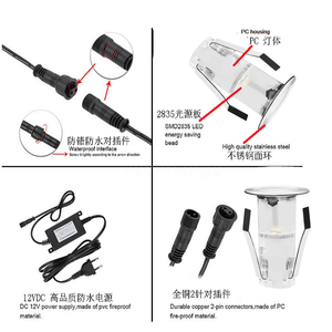 Mini <span class=keywords><strong>Floor</strong></span> Recessed Spot Lights <span class=keywords><strong>Led</strong></span> Ngoài Trời 12V Ip67 0.4W Inground <span class=keywords><strong>Light</strong></span> Đèn Điện Áp Thấp - Product Image 3