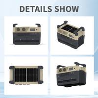 Station d'énergie solaire portable 3200W avec batterie LiFePO4 3600Wh pour le camping et la sauvegarde à domicile