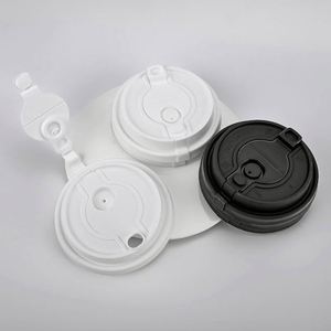 Couvercle jetable en plastique PP de 90 mm de qualité alimentaire, bouchon multifonctionnel à ouverture facile pour emballage de tasses à café chaud - Product Image 1