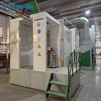 Ligne de revêtement en poudre automatique à pompe contrôlée par PLC avec filtre multi-étages pour cadre métallique de remorque agricole