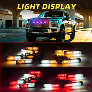 Wireless Remote Control LED <strong>Grille</strong> <strong>Light</strong> with Bright White and Color Changing Modes for Car Truck SUV - Product Image 4