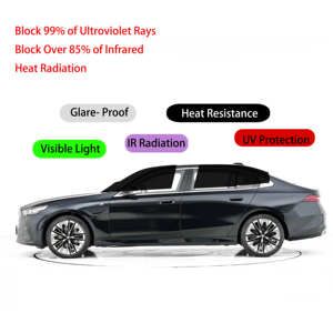 <span class=keywords><strong>3M</strong></span> très rentable VLT50 IRR99 % UV99.9 % Films pour vitres teintées de voiture Rejet UV Haute clarté de la vision avec film nano de qualité stable