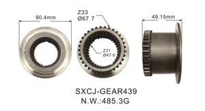 Piezas de coche Fabricante de transmisión Engranaje personalizado Acero inoxidable Nueva condición OEM Caixa Transferencia - S10 Nova para Cherovlet - Product Image 3