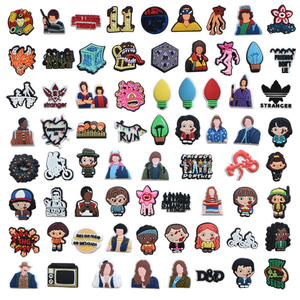 Dijes de PVC Unisex para Zapatos con Diseño de Dibujos Animados de <span class=keywords><strong>Stranger</strong></span> <span class=keywords><strong>Things</strong></span>, Accesorios Desmontables para Zapatos de Playa, Decoración Transfronteriza para Calzado - Product Image 2