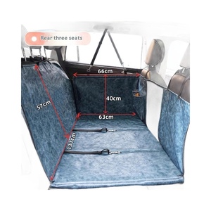 Housse de siège de voiture pour animaux de compagnie en cuir véritable, antidérapante, durable, chauffante, interactive, de protection pour chiens, chats et petits animaux - Product Image 5