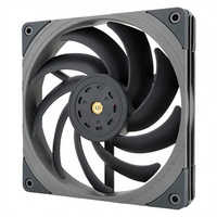 Ventilador de PC con Rodamiento Hidráulico Negro de 120 mm TL-G12RB 2026, Enfriador de Computadora Silencioso con Refrigeración Líquida, Diseño de Flujo Térmico Regresivo