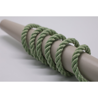 Corde torsadée en PVC durable 4 mm pour ensembles de jardin, accessoires de mobilier d'extérieur, napperons, lampes et tressage