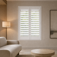 Volets de fenêtre intérieurs à battants en bois pour maison, chambre, salon, hôtel