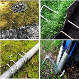 U Pegs Cercas Drip Irrigação Securing Stakes Loop Stake para Ancoragem Lawn <span class=keywords><strong>Soaker</strong></span> Mangueira - Product Image 5