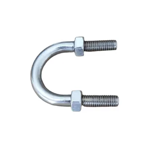 Flat Round Bending U Bolt with Nut For Pipes