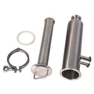 Particules séparées de qualité alimentaire, acier inoxydable 304, <span class=keywords><strong>filtre</strong></span> de tuyau de Type L, extrémités de pince sanitaire, <span class=keywords><strong>filtre</strong></span> de Type Angle - Product Image 6