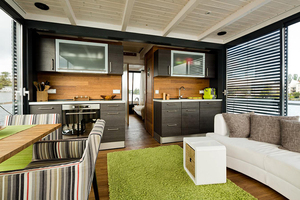 Casa de agua Modular, casa móvil pequeña, casa flotante motorizada, <span class=keywords><strong>Hotel</strong></span> Suite, casa de campo Solar, yate flotante - Product Image 6