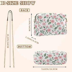 Wholesale Custom Logo Crossbody <b>Bag</b> for Women Floral Print Shoulder Purse with Chain Strap Small Square <b>Bag</b> for Date Party <b>Gift</b> - Product Image 3