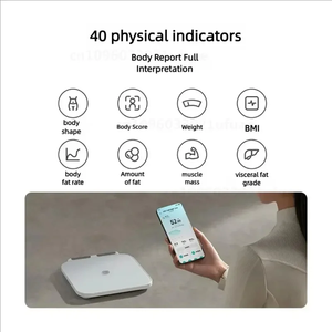 Báscula Inteligente <span class=keywords><strong>Xiaomi</strong></span> Mijia S800 con 8 Electrodos, Báscula de Grasa Corporal de Doble Frecuencia BIA, Bluetooth, Vidrio Templado, Compatible con la Aplicación Mijia - Product Image 2