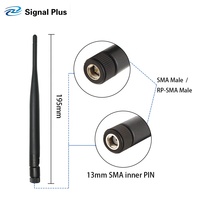 Antena WiFi omnidireccional de alta ganancia tp-link 5dbi 2,4 GHz 5GHz pato de goma para enrutador interior y exterior conector SSMA