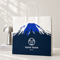 Bolsa de Papel con Asa Retorcida, Resistente al Agua y al Aceite, con Revestimiento Universal Estándar, para Servicio de Catering de Cadenas de Comida Rápida y Buffet