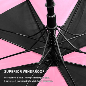 Parapluie de golf grand format avec protection UV premium 60 68 72 80 pouces avec sac de transport pour les activités de plein air et les voyages - Product Image 3