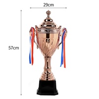Champion League Football Soccer Basketball MVP Award en métal et résine avec trophée de service de gravure personnalisé