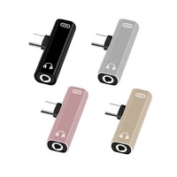 L-förmiger USB-C-auf-3,5-mm-Kopfhöreradapter 2-in-1 Audio/Laden/Anrufe/Musik
