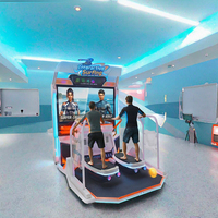 Simulateur de surf en salle VR pour parcs d'attractions, structure métallique, garantie 1 an