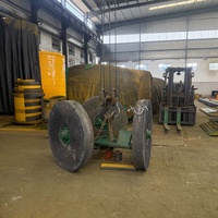 Moulin à tambour humide à trois rouleaux pour minerai d'or, machine de broyage de roche aurifère pour l'exploitation minière