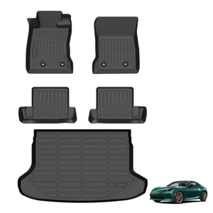 Alfombrillas para todo tipo de clima, alfombrillas negras delanteras y traseras de TPE para coche, bandeja para maletero, forro de carga para <span class=keywords><strong>Toyota</strong></span> <span class=keywords><strong>86</strong></span> GR86 FT86 2022-2025 alfombras - Product Image 1