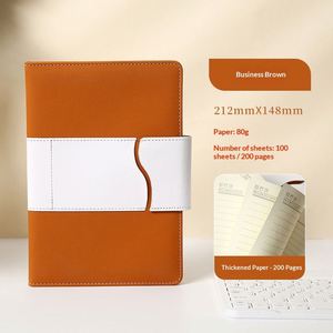 Wholesale Custom Logo Eco-Friendly Leather Cover <b>A5</b> Weekly Travel Planner Notebook Handmade Black Modern Business Promotional - Product Image 2