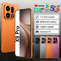 Nouveau Smartphone Haut de Gamme X9 Pro 5G 2026, 16 Go de RAM, Écran 7,3 Pouces, Caméra HD 108 MP, Android 15, Débloqué, Idéal pour le Divertissement, le Gaming et les Affaires
