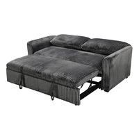 Ensemble de canapé-lit pliable trois places de style européen OEM. Aucun assemblage requis. 76 pouces. Accoudoirs en velours côtelé à haute élasticité. Modulaire