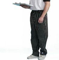 Logo personnalisé uniforme de restaurant pantalon de travail pantalon de chef stipe craie pantalons pour hommes pour le travail
