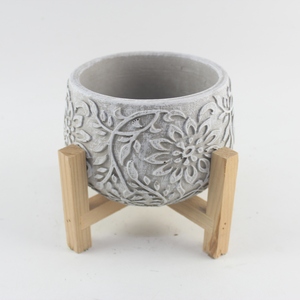 <span class=keywords><strong>Vaso</strong></span> per Fiori in <span class=keywords><strong>Cemento</strong></span> Fatto a Mano, Rotondo, per Piante Succulente, Decorazione Casa e Giardino - Product Image 1