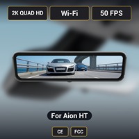 Caméra de tableau de bord pour rétroviseur Aion HT H10 Pro avec streaming, 2K, 9,2 pouces, double objectif avant et arrière, WiFi, certifiée CE FCC, d'origine usine