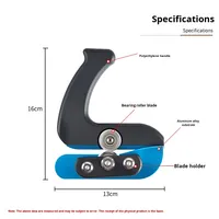 Cortador de Chapa de Madera, Cuchillo Manual para Recortar Chapa de Madera, Herramienta de Raspar de Borde Recto, Máquina de Cantos para Recortar