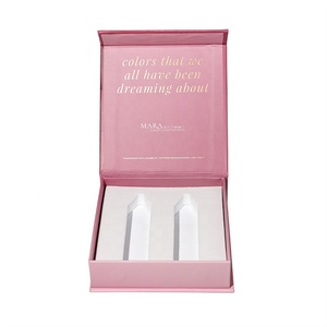 Hàng loạt tùy biến kích thước logo in giấy mỹ phẩm đóng gói Hộp sinh thái thân thiện màu hồng hộp giấy hộp sang trọng với Ribbon & Eva chèn - Product Image 5