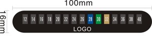 Изготовленные на заказ этикетки с датчиком температуры от 10 до 60 градусов, наклейки с термометром для измерения температуры - Product Image 5