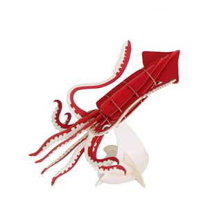 CUPUZ Puzzle 3D Gigante <span class=keywords><strong>di</strong></span> Calamaro in Carta: Scopri il Gigante dei Fondali Marini - Kit Fai-da-te per Decorazione Scrivania, Artigianato, <span class=keywords><strong>Giochi</strong></span> Educativi - Product Image 4