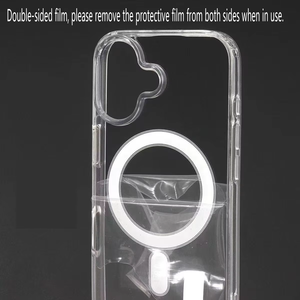 <span class=keywords><strong>Coque</strong></span> de téléphone transparente en acrylique avec chargement magnétique sans fil pour <span class=keywords><strong>iPhone</strong></span> 18 17 Air 17E 16 15 14 13 12 11 Pro Max XS <span class=keywords><strong>8</strong></span> <span class=keywords><strong>Plus</strong></span> - Product Image 2