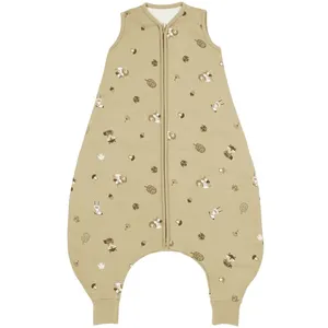 Sacs de couchage pour bébé en coton biologique personnalisé sac de couchage pour tout-petits <span class=keywords><strong>avec</strong></span> pieds écologique sac de couchage pour nouveau-né <span class=keywords><strong>fermeture</strong></span> éclair pour bébé - Product Image 2