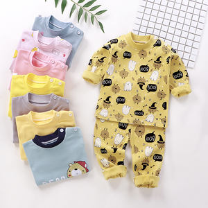 Venta Directa de Fábrica Primavera Otoño, Conjunto de Pijamas para Niños 100% Algodón Estampado Multicolor a Precio Económico - Product Image 6