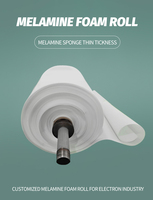 Rouleau de mousse mélamine insonorisante et ignifuge à large application, de faible épaisseur, pour l'industrie électronique