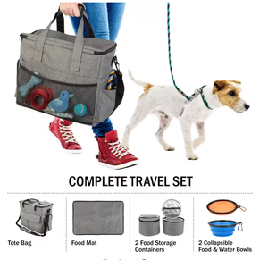 Week-end <span class=keywords><strong>chien</strong></span> nourriture voyage organisateur sac avec fermeture à glissière <span class=keywords><strong>chien</strong></span> et chat voyage ensemble pour le rangement du <span class=keywords><strong>coffre</strong></span> - Product Image 5