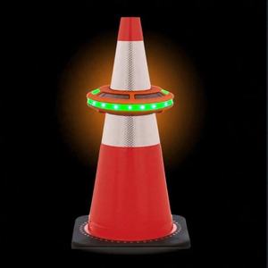 8 Pack Sequential Portable Cone <strong>Lights</strong> for Truck <strong>Emergency</strong> Use Portable RGB Beacon Warning Lamps for Truck &amp; Barricade Safety - Product Image 4