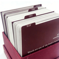 Boîte rigide à couvercle rigide personnalisée pour jeu de cartes de conversation profondes, imprimées offset, pelliculées, pour la famille et les couples