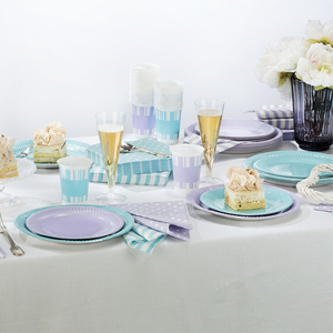 Assiettes en papier diamètre 19 cm, lilas, 20 pièces/paquet - Product Image 2