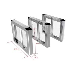 Cancello barriera oscillante di sicurezza con sistema di controllo accessi Smart pedone Swing Barrier Gate ingresso di sicurezza pedonali portone ingresso - Product Image 3