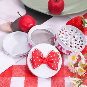 Molinillo de hierbas con lazo rosa de 63 mm con logotipo personalizado, aleación de Zinc clásica para fumar, accesorio de regalo para mujeres o niñas - Product Image 6